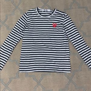 PLAY black and white stripped T! Never worn.